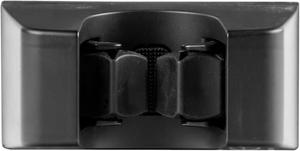 imageDuck EasyMounts Garage Organization Kit  2 Heavy Duty Hooks and 1 Mop ampamp Broom Holder  Wall Mount Hanging Storage  No Tool Drywall Install  Black Includes All Hanging HardwareTool Holder