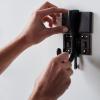 imageDuck EasyMounts Garage Organization Kit  2 Heavy Duty Hooks and 1 Mop ampamp Broom Holder  Wall Mount Hanging Storage  No Tool Drywall Install  Black Includes All Hanging HardwareHook  Tool Holder