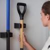 imageDuck EasyMounts Garage Organization Kit  2 Heavy Duty Hooks and 1 Mop ampamp Broom Holder  Wall Mount Hanging Storage  No Tool Drywall Install  Black Includes All Hanging HardwareTool Holder