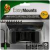 imageDuck EasyMounts Garage Organization Kit  2 Heavy Duty Hooks and 1 Mop ampamp Broom Holder  Wall Mount Hanging Storage  No Tool Drywall Install  Black Includes All Hanging HardwareTool Holder