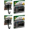 imageDuck EasyMounts Garage Organization Kit  2 Heavy Duty Hooks and 1 Mop ampamp Broom Holder  Wall Mount Hanging Storage  No Tool Drywall Install  Black Includes All Hanging HardwareHook  Tool Holder