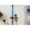 imageDuck EasyMounts Garage Organization Kit  2 Heavy Duty Hooks and 1 Mop ampamp Broom Holder  Wall Mount Hanging Storage  No Tool Drywall Install  Black Includes All Hanging HardwareTool Holder
