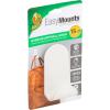 imageDuck EasyMounts Wall Hooks for Hanging Hats Coats ampamp Backpacks  Decorative Wall Hangers  No Tools  Holds Up to 15 lbs  Matte White Pack of 1 Hook ampamp All Hanging Hardware