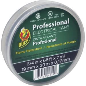 imageDuck Brand Professional Grade Electrical Tape 34Inch by 66 Feet Single Roll Red 300878Black