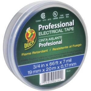 imageDuck Brand Professional Grade Electrical Tape 34Inch by 66 Feet Single Roll Red 300878Blue