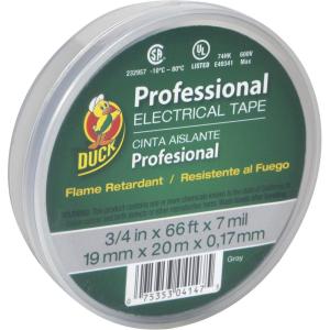 imageDuck Brand Professional Grade Electrical Tape 34Inch by 66 Feet Single Roll Red 300878Gray