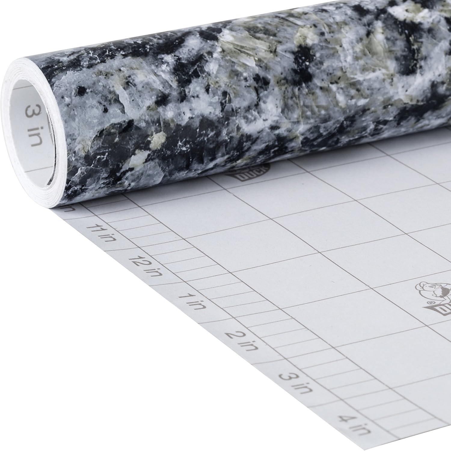 imageDuck Brand Deco Adhesive Laminate  Metallic Gold 12 in x 10 ftBlack Granite