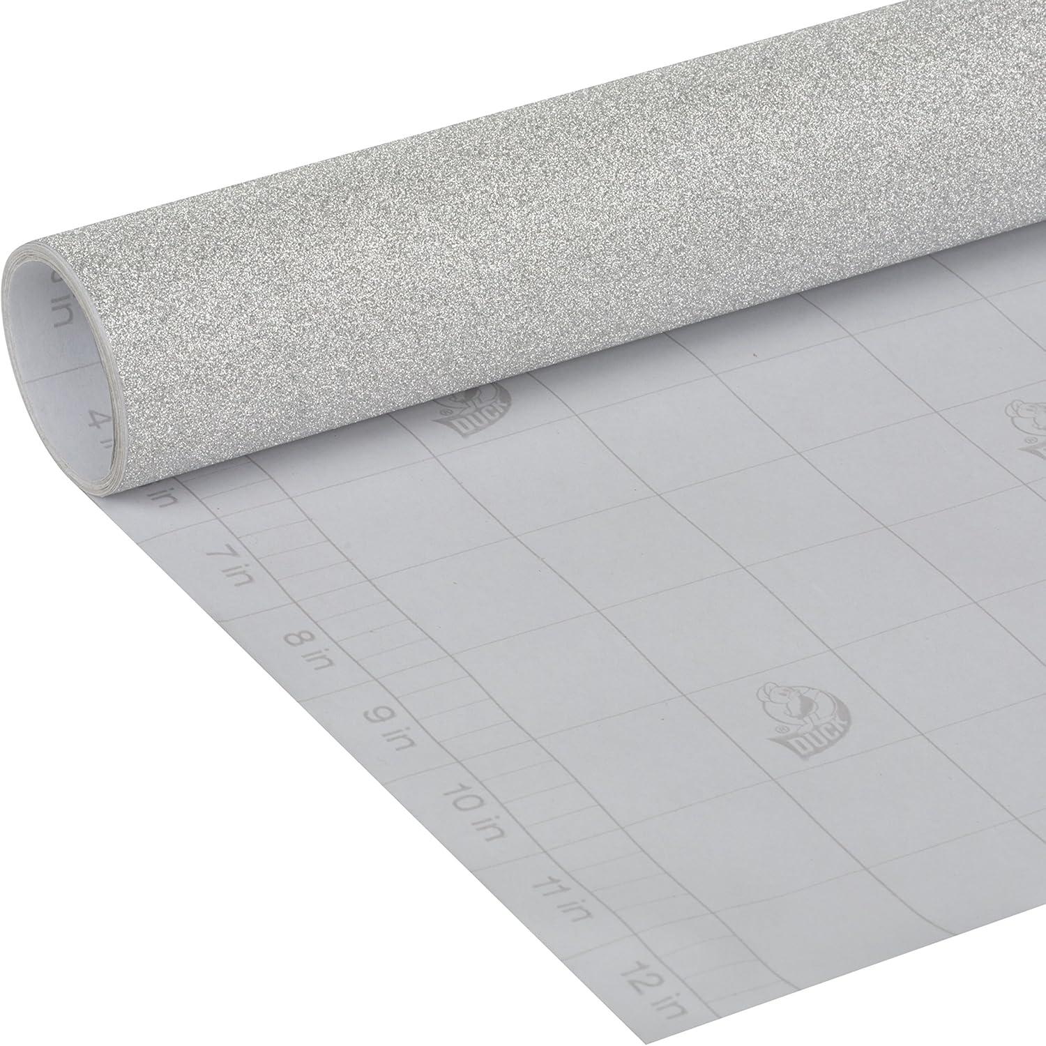 imageDuck Brand Deco Adhesive Laminate  Metallic Gold 12 in x 10 ftGlimmer Silver
