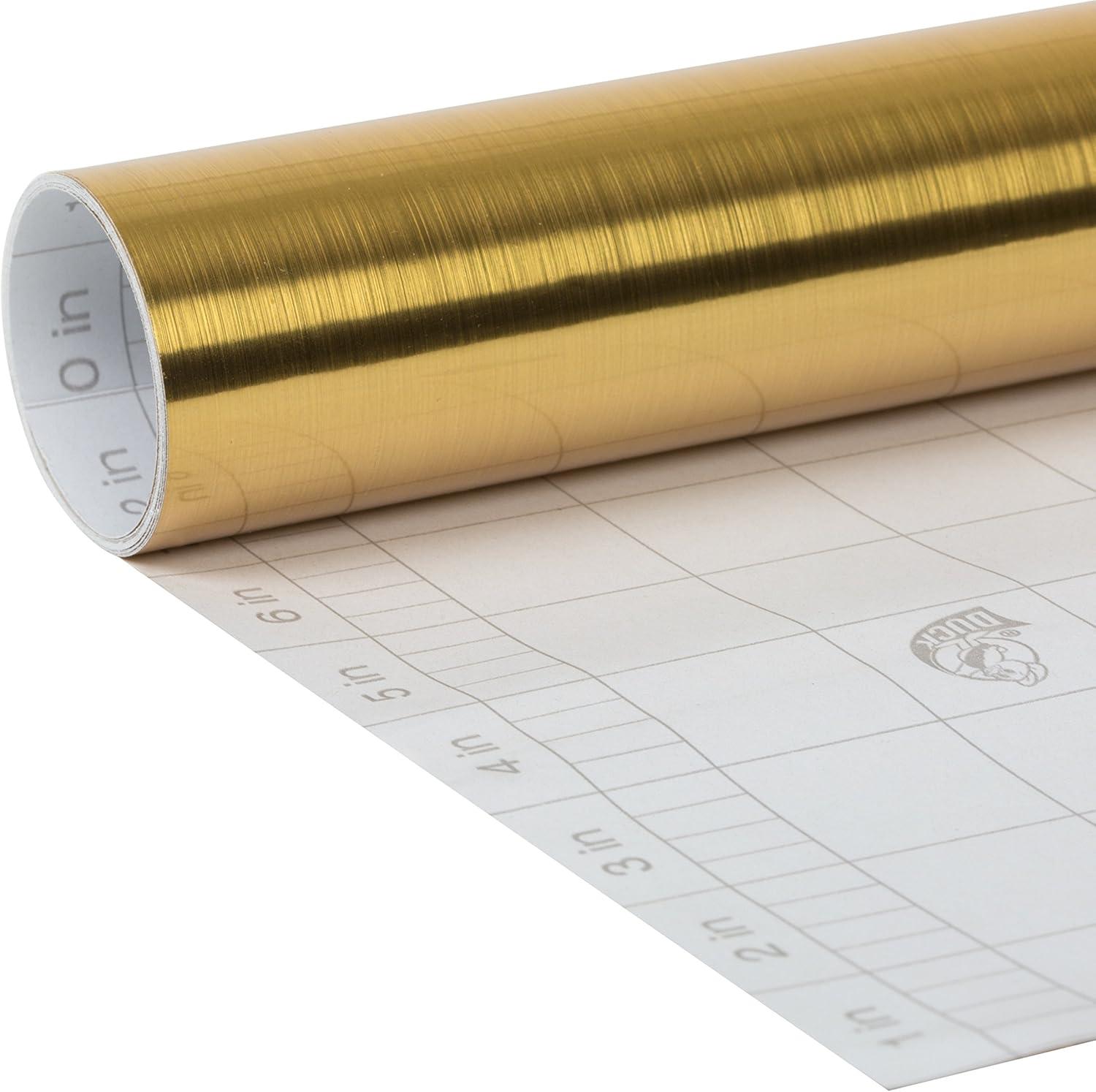 imageDuck Brand Deco Adhesive Laminate  Metallic Gold 12 in x 10 ftMetallic Gold