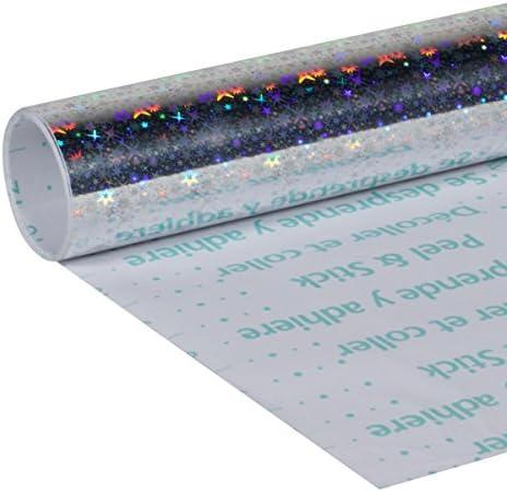 imageDuck Brand Deco Adhesive Laminate  Metallic Gold 12 in x 10 ftSilver Holograph