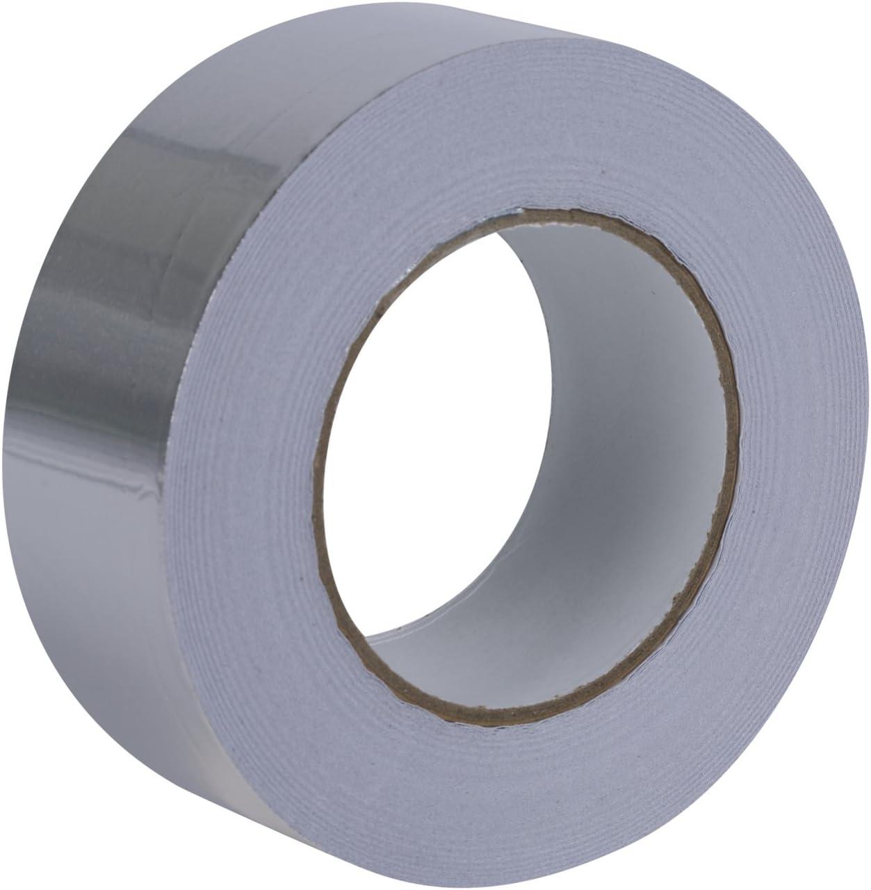 imageDuck Brand HVAC UL 723 Metal Repair Aluminum Foil Tape 188Inch by 50 Yards Single Roll Silver 240225188 Inch x 50 Yards