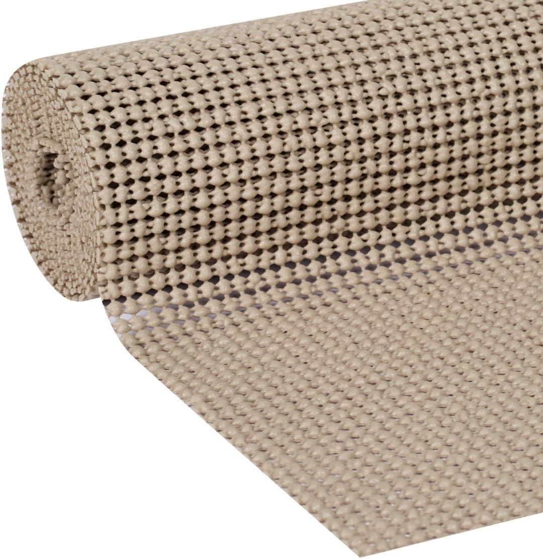 imageDuck Brand Select Grip Easy Liner Shelf and Drawer Liner NonAdhesive 12Inch x 10Feet BlackTaupe