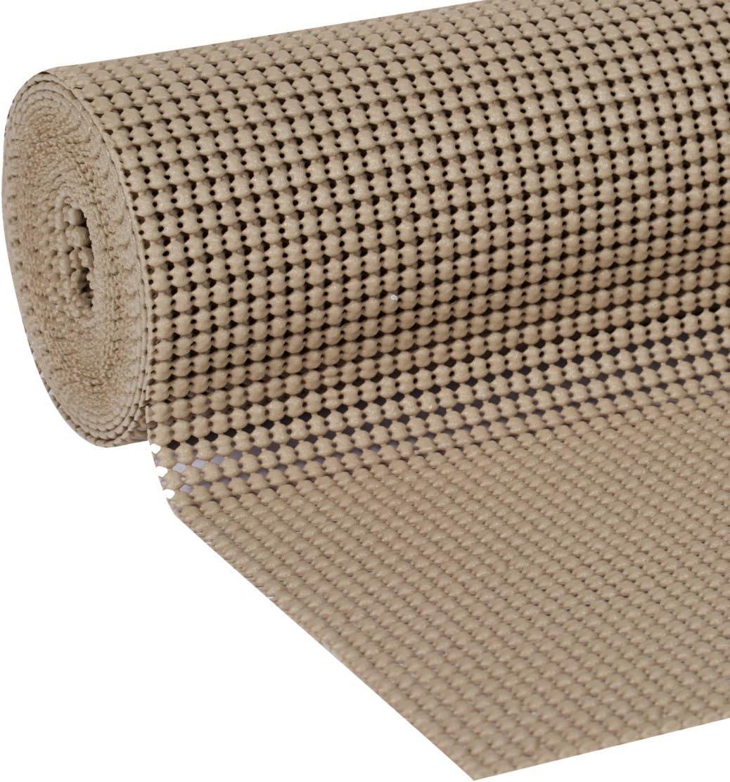imageDuck Brand Select Grip Easy Liner Shelf and Drawer Liner NonAdhesive 12Inch x 10Feet BlackTaupe