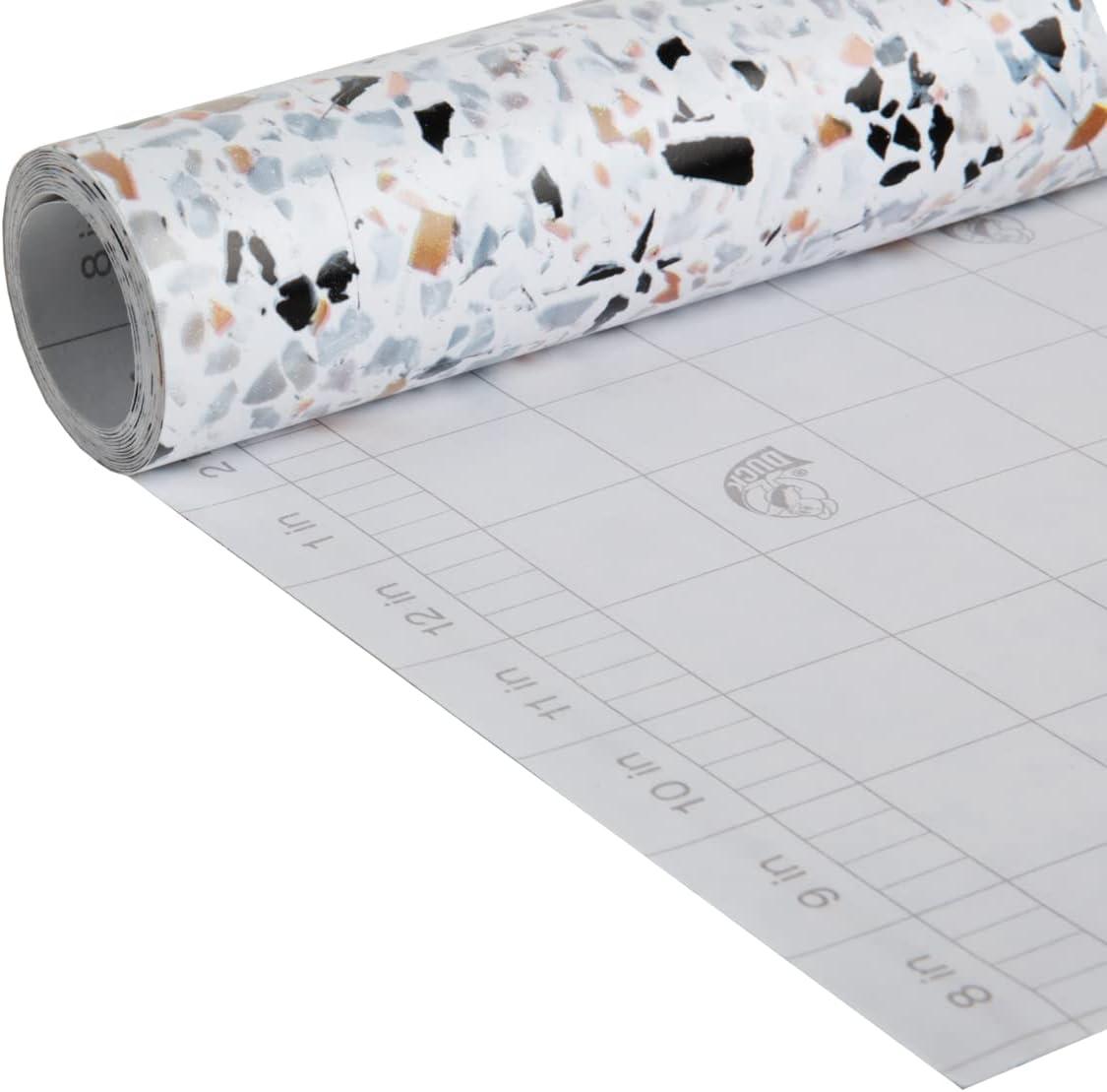 imageEasyLiner Adhesive Shelf Liner for Cabinets ampamp Cupboards  Easy to Install ampamp Cut to Fit  SelfAdhesive Shelf Paper  Peel and Stick Shelf Liner  Easy to Clean ampamp Removable  90 Total Feet  SoapstoneTerrazzo