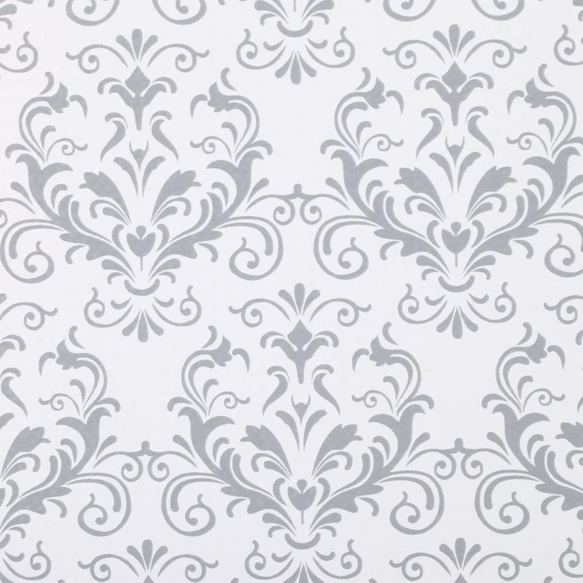 imageEasyLiner Adhesive Shelf Liner for Cabinets ampamp Cupboards  Easy to Install ampamp Cut to Fit  SelfAdhesive Shelf Paper  Peel and Stick Shelf Liner  Easy to Clean ampamp Removable  90 Total Feet  SoapstoneGray Damask