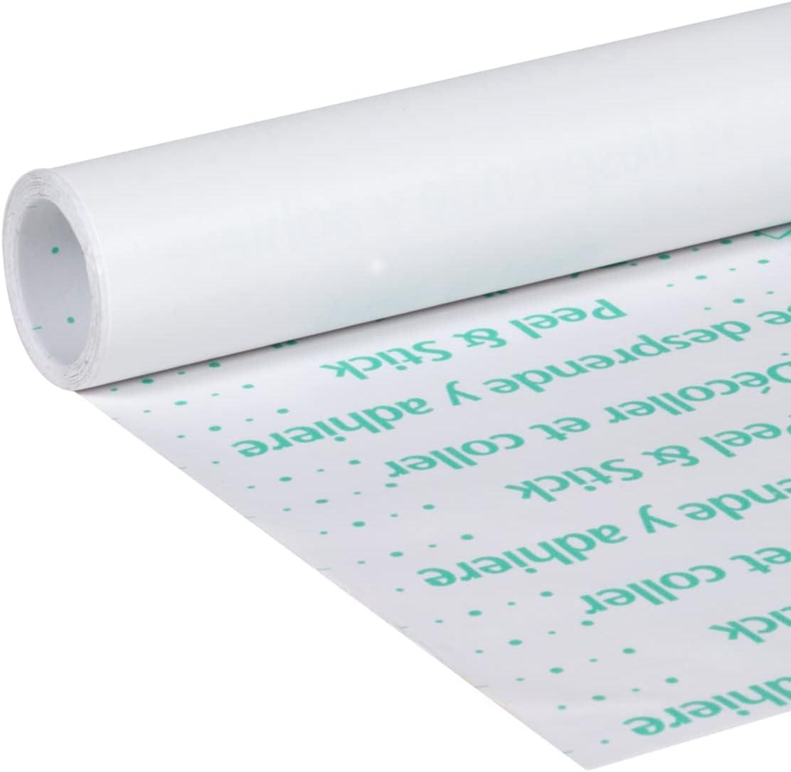 imageEasyLiner Adhesive Shelf Liner for Cabinets ampamp Cupboards  Easy to Install ampamp Cut to Fit  SelfAdhesive Shelf Paper  Peel and Stick Shelf Liner  Easy to Clean ampamp Removable  90 Total Feet  SoapstoneWhite