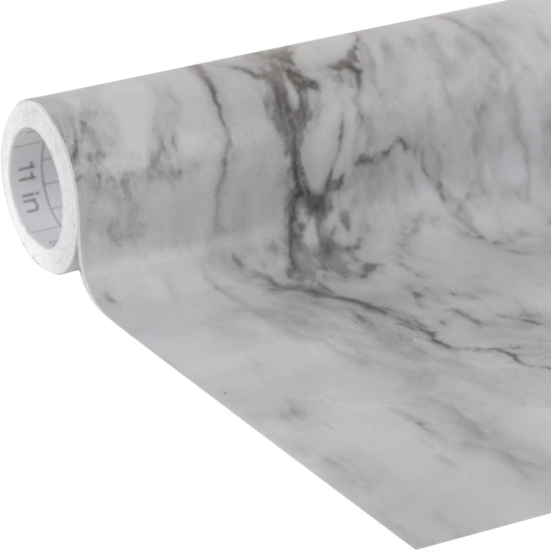 imageEasyLiner Adhesive Shelf Liner for Cabinets ampamp Cupboards  Easy to Install ampamp Cut to Fit  SelfAdhesive Shelf Paper  Peel and Stick Shelf Liner  Easy to Clean ampamp Removable  90 Total Feet  SoapstoneGray Marble
