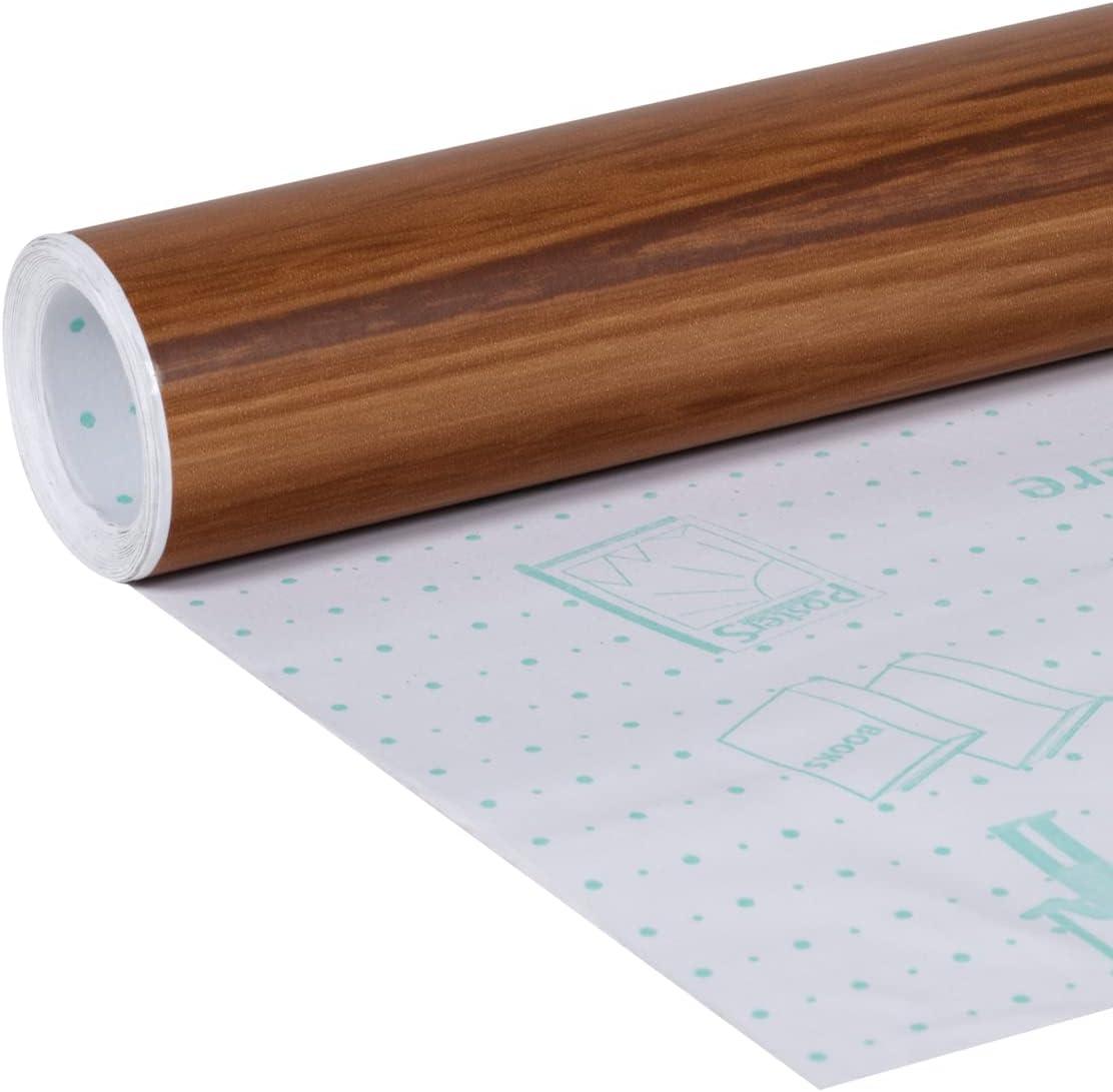 imageEasyLiner Adhesive Shelf Liner for Cabinets ampamp Cupboards  Easy to Install ampamp Cut to Fit  SelfAdhesive Shelf Paper  Peel and Stick Shelf Liner  Easy to Clean ampamp Removable  90 Total Feet  SoapstoneDark Oak