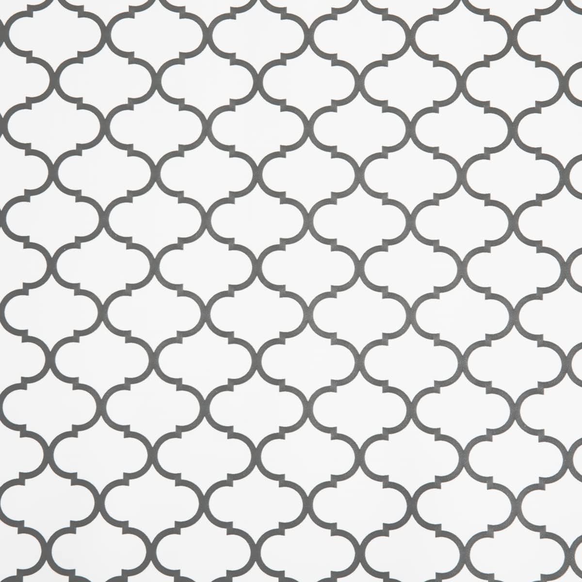 imageEasyLiner Adhesive Shelf Liner for Cabinets ampamp Cupboards  Easy to Install ampamp Cut to Fit  SelfAdhesive Shelf Paper  Peel and Stick Shelf Liner  Easy to Clean ampamp Removable  90 Total Feet  SoapstoneGray Quatrefoil