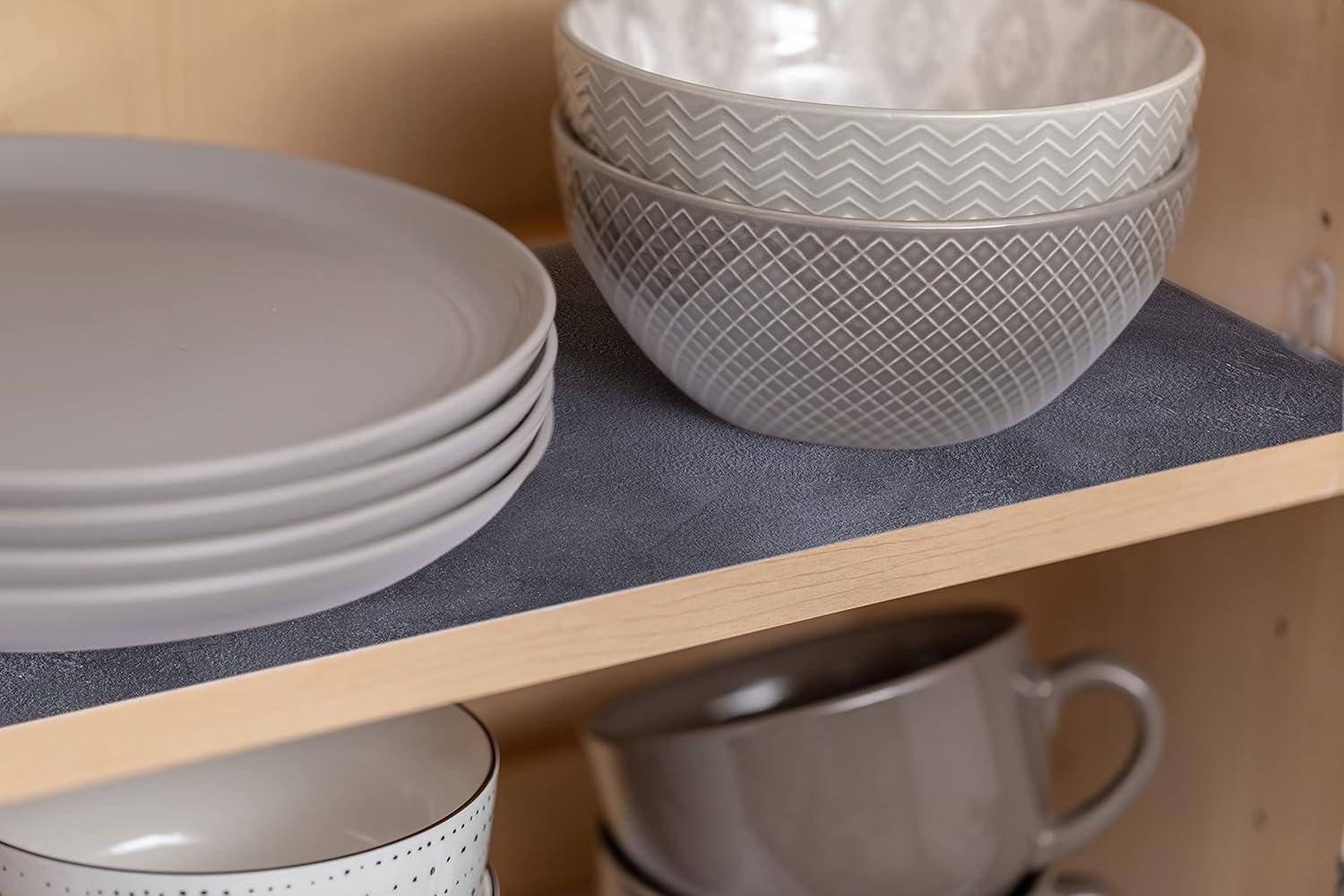 imageEasyLiner Adhesive Shelf Liner for Cabinets ampamp Cupboards  Easy to Install ampamp Cut to Fit  SelfAdhesive Shelf Paper  Peel and Stick Shelf Liner  Easy to Clean ampamp Removable  90 Total Feet  SoapstoneSoapstone