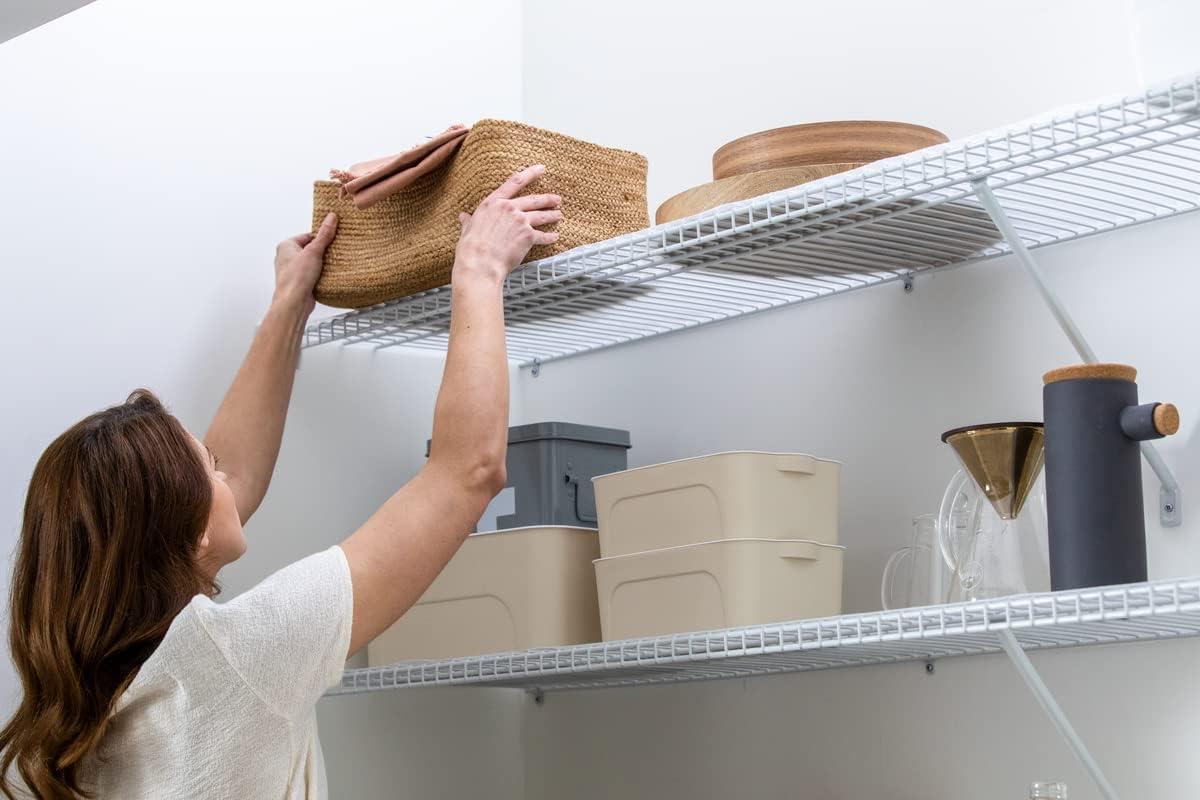 imageEasyLiner Clear Classic Shelf Liner  Durable Non Adhesive Fridge Liner  Easy to Install ampamp Clean  Kitchen Liner Mat for Fridge Shelves  Removable Shelf Liner 20 in x 12 ft  Gray Geo PatternGray Geo