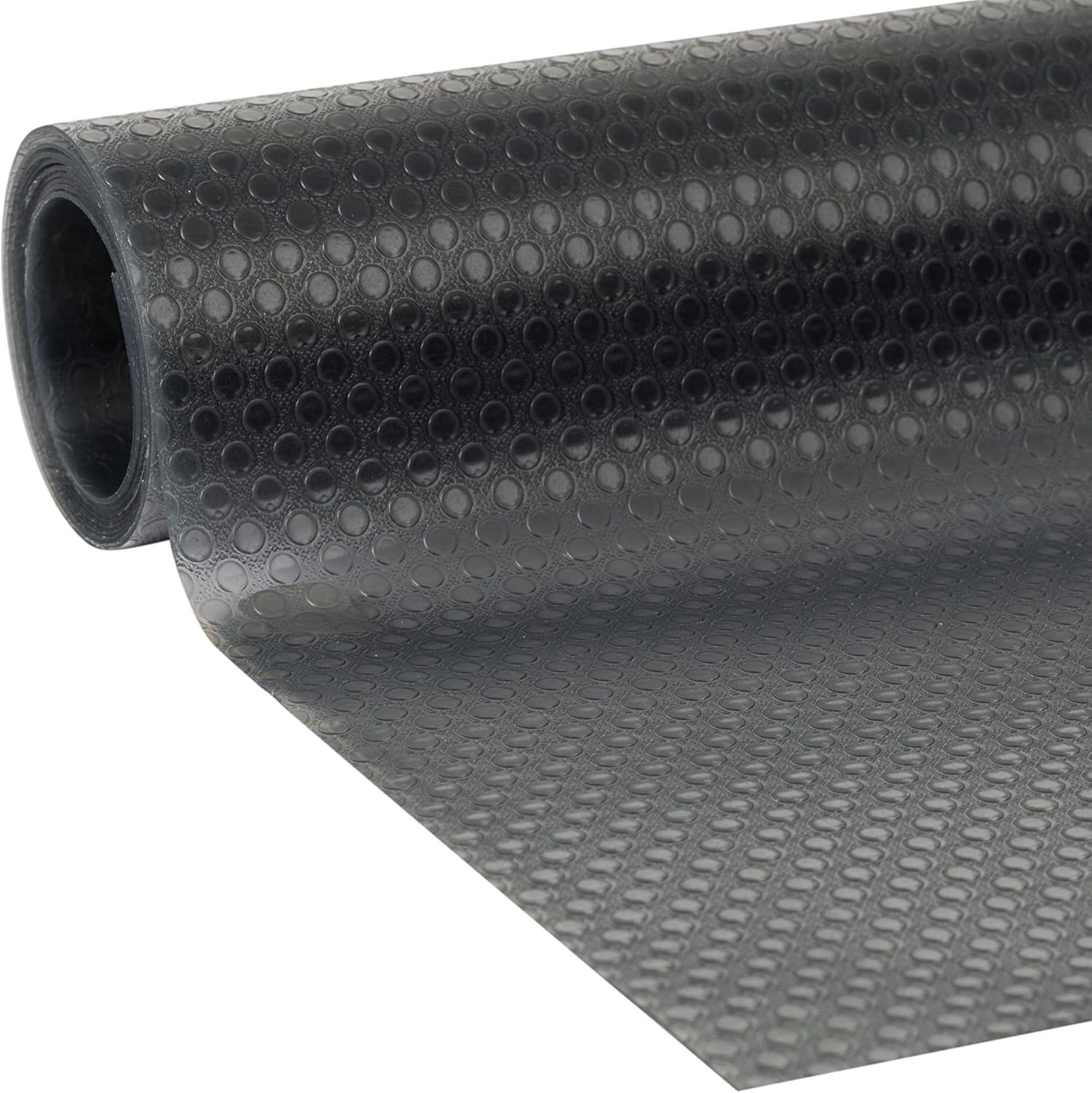 imageEasyLiner Clear Classic Shelf Liner  Durable Non Adhesive Fridge Liner  Easy to Install ampamp Clean  Kitchen Liner Mat for Fridge Shelves  Removable Shelf Liner 20 in x 12 ft  Gray Geo PatternBlack