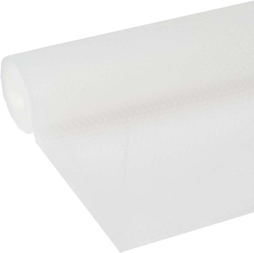 imageEasyLiner Clear Classic Shelf Liner  Durable Non Adhesive Fridge Liner  Easy to Install ampamp Clean  Kitchen Liner Mat for Fridge Shelves  Removable Shelf Liner 20 in x 12 ft  Gray Geo PatternClear
