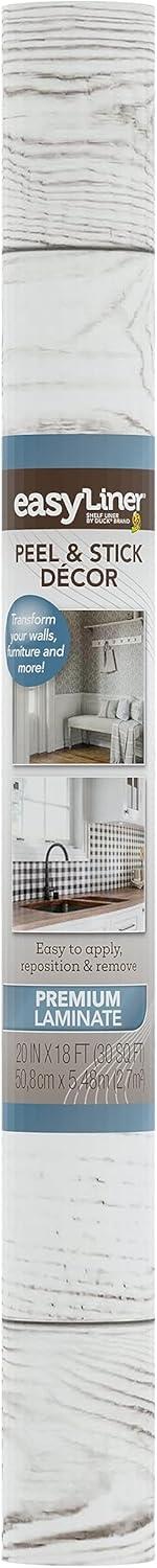 imageEasyLiner Peel ampamp Stick Decor Removable Peel and Stick Wallpaper  Self Adhesive Decorative Shelf Paper for Cabinets Walls Resurfacing Projects  Adhesive Shelf Liner  20in x 18ft  Black GinghamWhite Beadboard