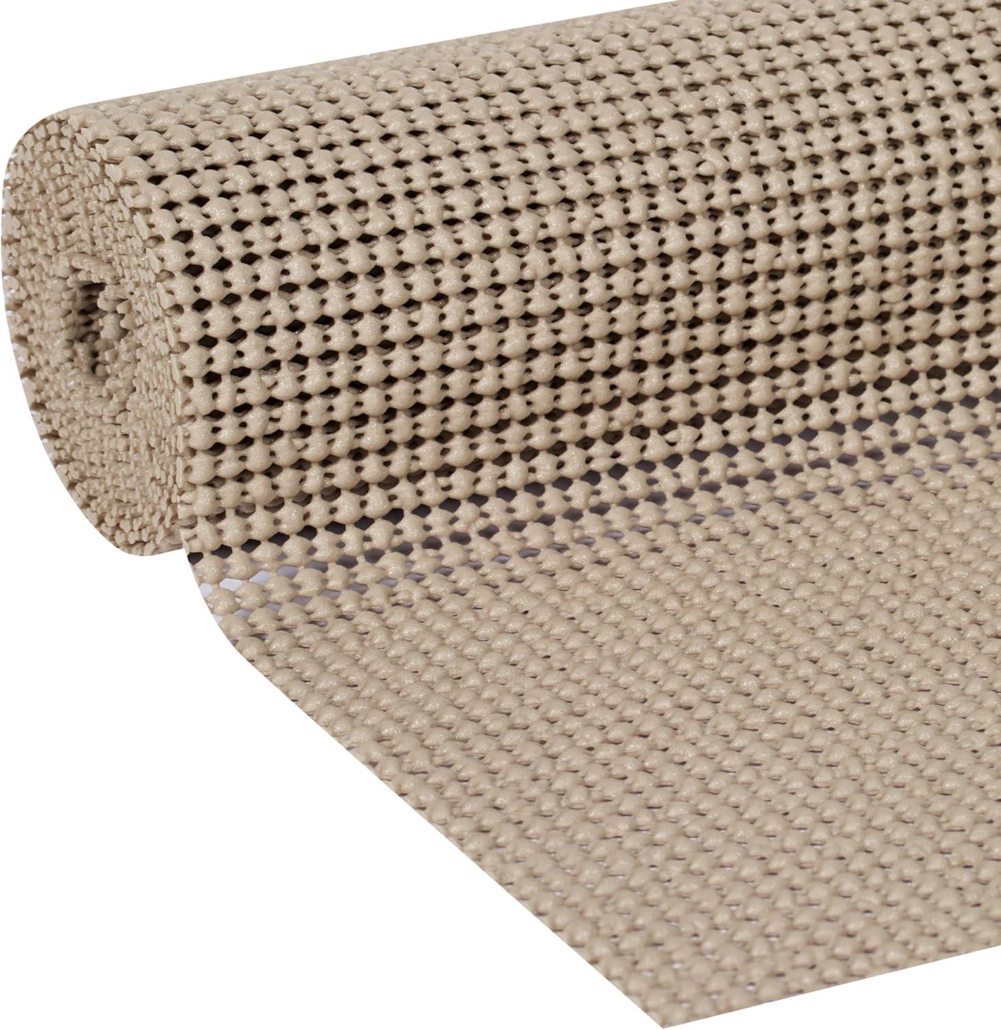 imageEasyLiner Select Grip Shelf Liner for Drawers ampamp Cabinets  Easy to Install ampamp Cut to Fit  Non Slip Non Adhesive Grip Shelf Liner for Kitchen Drawers Bathroom Pantry  20in x 6ft Fern Green 6 RollsTaupe