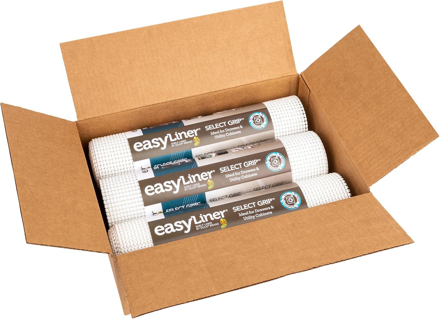 imageEasyLiner Select Grip Shelf Liner for Drawers ampamp Cabinets  Easy to Install ampamp Cut to Fit  Non Slip Non Adhesive Grip Shelf Liner for Kitchen Drawers Bathroom Pantry  20in x 6ft Fern Green 6 RollsWhite