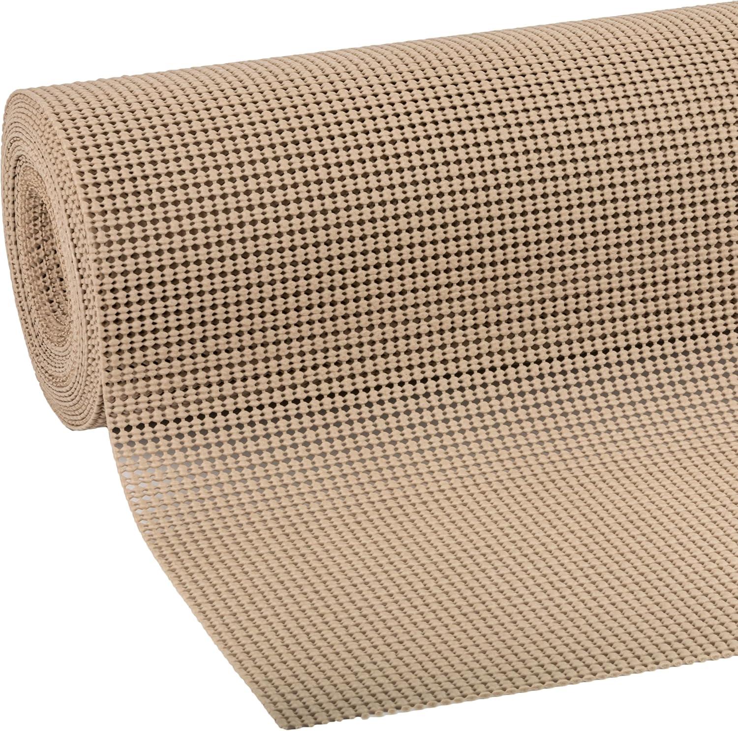 imageEasyLiner Select Grip Shelf Liner for Drawers ampamp Cabinets  Easy to Install ampamp Cut to Fit  Non Slip Non Adhesive Grip Shelf Liner for Kitchen Drawers Bathroom Pantry  20in x 6ft Fern Green 6 RollsTaupe