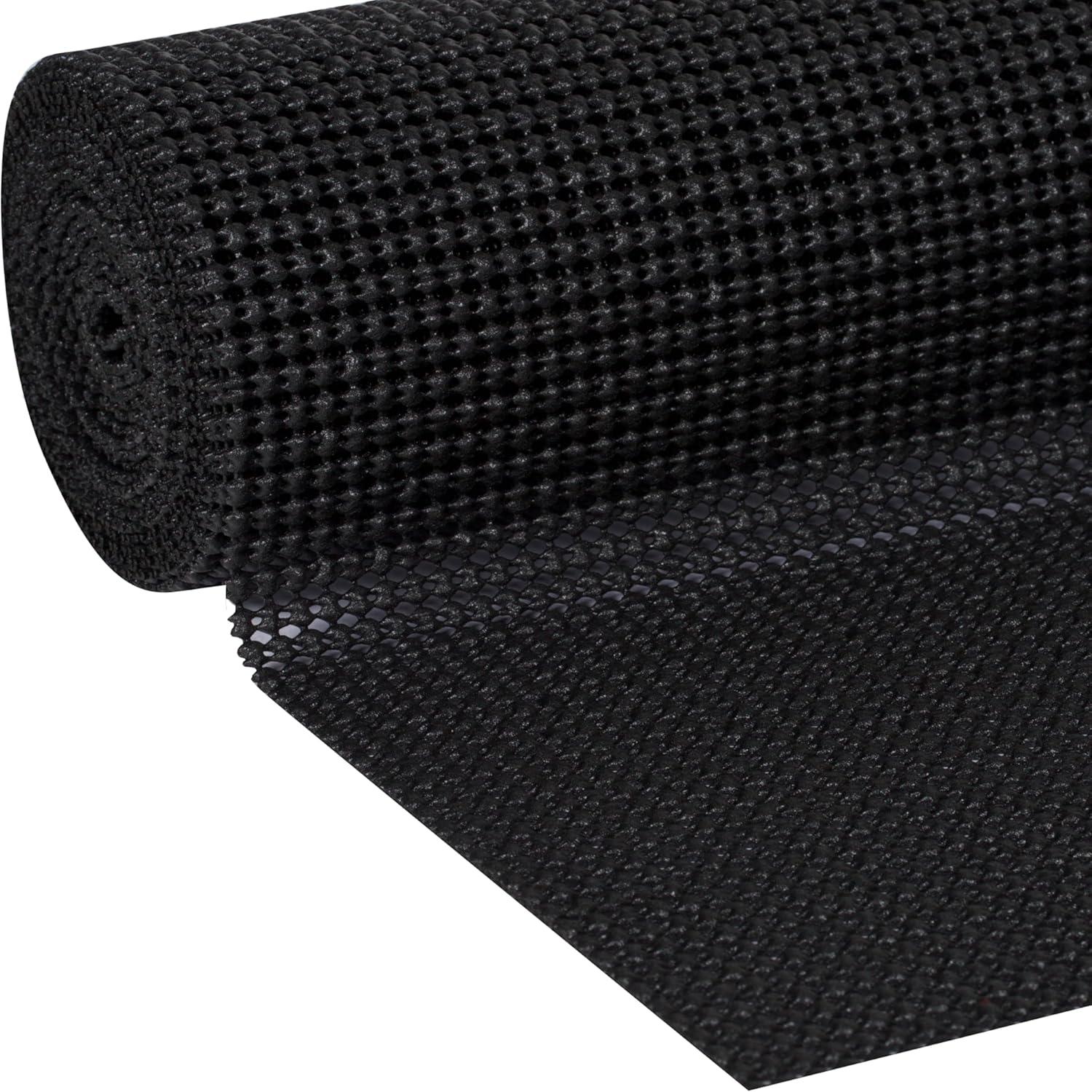 imageEasyLiner Select Grip Shelf Liner for Drawers ampamp Cabinets  Easy to Install ampamp Cut to Fit  Non Slip Non Adhesive Grip Shelf Liner for Kitchen Drawers Bathroom Pantry  20in x 6ft Fern Green 6 RollsBlack