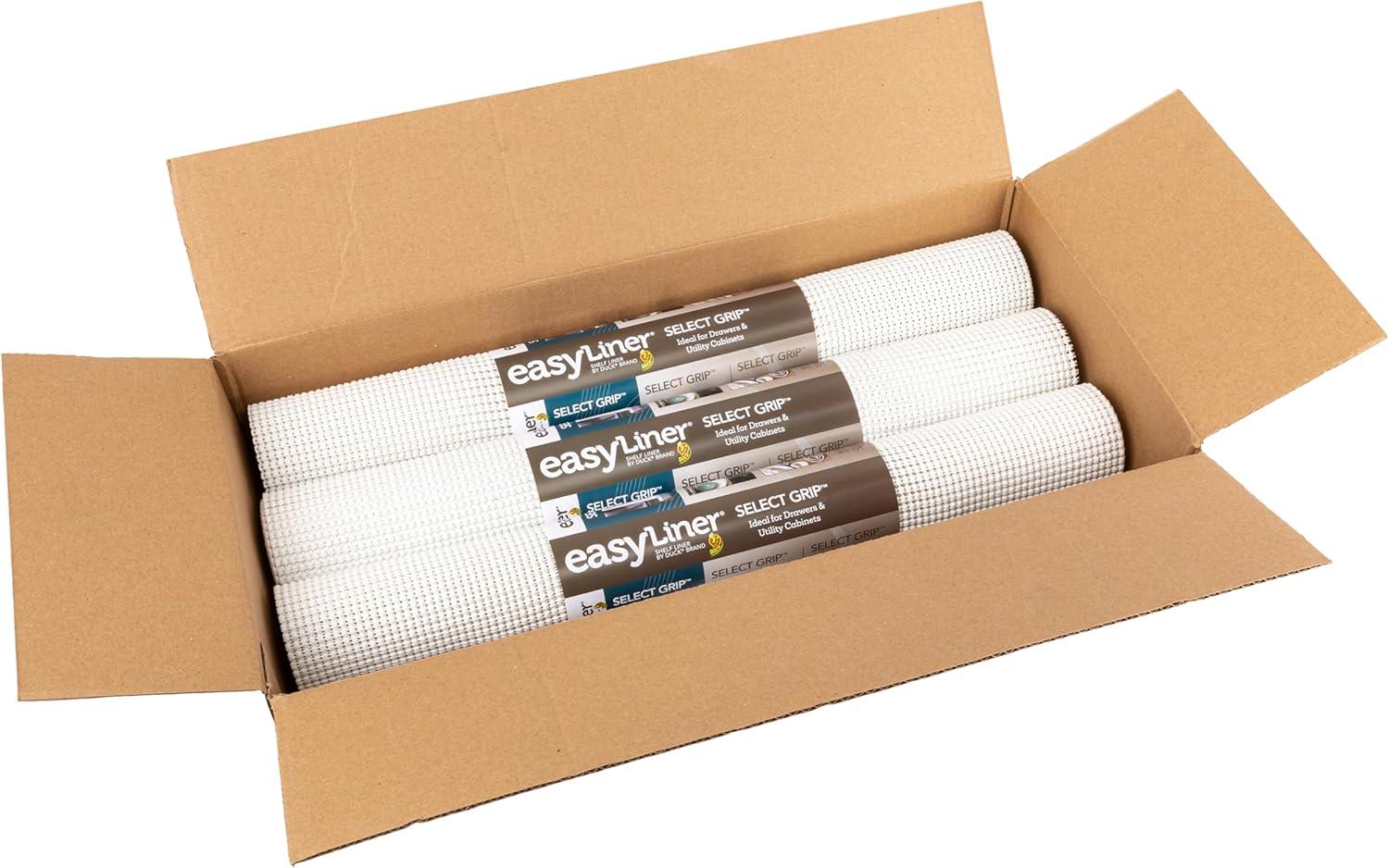imageEasyLiner Select Grip Shelf Liner for Drawers ampamp Cabinets  Easy to Install ampamp Cut to Fit  Non Slip Non Adhesive Grip Shelf Liner for Kitchen Drawers Bathroom Pantry  20in x 6ft Fern Green 6 RollsWhite