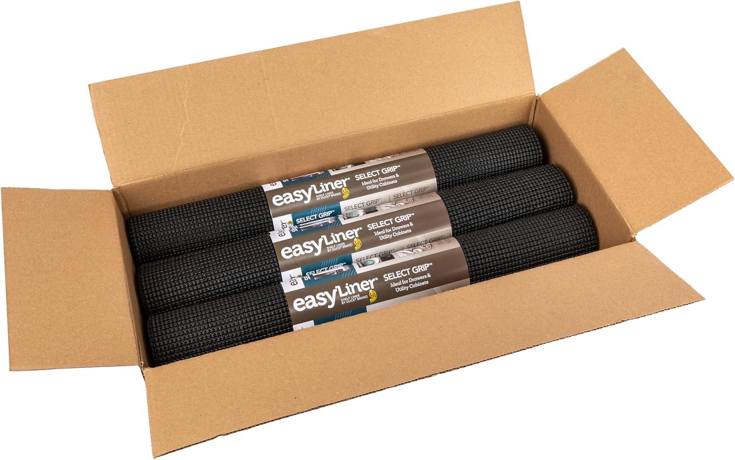 imageEasyLiner Select Grip Shelf Liner for Drawers ampamp Cabinets  Easy to Install ampamp Cut to Fit  Non Slip Non Adhesive Grip Shelf Liner for Kitchen Drawers Bathroom Pantry  20in x 6ft Fern Green 6 RollsBlack