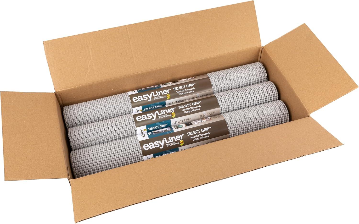 imageEasyLiner Select Grip Shelf Liner for Drawers ampamp Cabinets  Easy to Install ampamp Cut to Fit  Non Slip Non Adhesive Grip Shelf Liner for Kitchen Drawers Bathroom Pantry  20in x 6ft Fern Green 6 RollsGray
