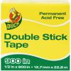 imageDuck Brand Permanent Double Stick Tape Refill Roll 12Inch x 900 Inches Clear Single Roll 1081698Clear