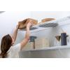 imageEasyLiner Clear Classic Shelf Liner  Durable Non Adhesive Fridge Liner  Easy to Install ampamp Clean  Kitchen Liner Mat for Fridge Shelves  Removable Shelf Liner 20 in x 12 ft  Gray Geo PatternGray Geo