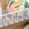 imageEasyLiner Clear Classic Shelf Liner  Durable Non Adhesive Fridge Liner  Easy to Install ampamp Clean  Kitchen Liner Mat for Fridge Shelves  Removable Shelf Liner 20 in x 12 ft  Gray Geo PatternClear
