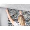imageEasyLiner Peel ampamp Stick Decor Removable Peel and Stick Wallpaper  Self Adhesive Decorative Shelf Paper for Cabinets Walls Resurfacing Projects  Adhesive Shelf Liner  20in x 18ft  Black GinghamStone
