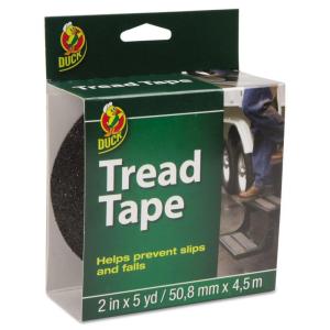 imageDuck Brand 2Inch by 5Yard Single Roll Outdoor AntiSlip Tread Tape Black 10274752 in x 5 yds