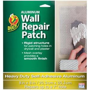 imageDuck Brand Aluminum Wall Repair Patch 8 Inches x 8 Inches White 283996