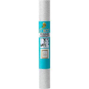 imageDuck Brand Deco Adhesive Laminate  Metallic Gold 12 in x 10 ftGlimmer Silver