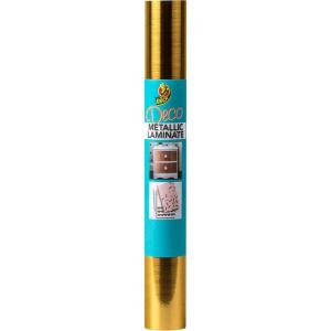 imageDuck Brand Deco Adhesive Laminate  Metallic Gold 12 in x 10 ftMetallic Gold