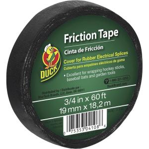 imageDuck Brand Friction Tape 34Inch x 60 Feet Single Roll Black 39315034 Inch x 60 Feet Pack of 1