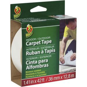 imageDuck Brand Light Traffic Carpet Tape 188Inch x 75 Feet Single Roll White 394621141 Inch x 42 Feet Pack of 6