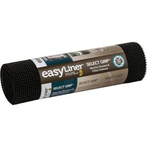 imageDuck Brand Select Grip Easy Liner Shelf and Drawer Liner NonAdhesive 12Inch x 10Feet BlackBlack