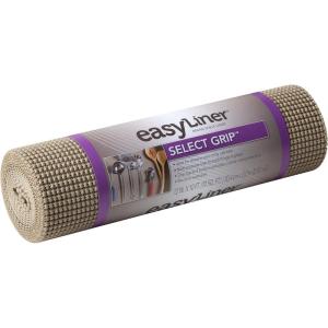 imageDuck Brand Select Grip Easy Liner Shelf and Drawer Liner NonAdhesive 12Inch x 10Feet BlackTaupe