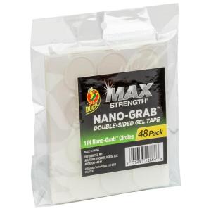 imageDuck Max DoubleSided Gel Tape with NanoGrab Technology Clear MultiPurpose ampamp Removable 094quot x 5 Feet Clear 6 Pack 28764048 Circles