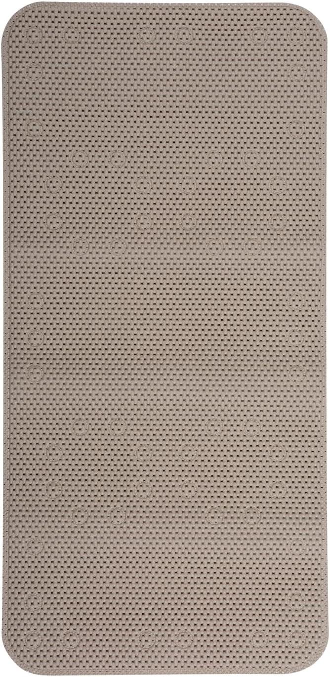 imageDuck Brand Clorox Vinyl Bath Mat for Tubs Non Slip Bathtub Mat with Suction Cups for use in Non Textured Bathtubs and Shower Stalls 17 Inches x 36 Inches Clear36 x 17 Rectangular