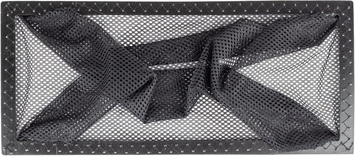 imageDuck Brand Floor Register Vent Trap Screens for Air Vents Catch Small Items and Stop Small Objects from Falling Through Home Vent Air Filters are Easy to Install and Clean 4quot x 10quot 4Pack Black4 x 10